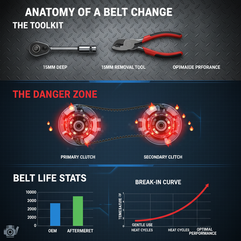  how to change belt on polaris rzr 1000