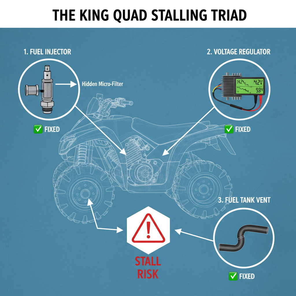 suzuki king quad 750 stalling issues