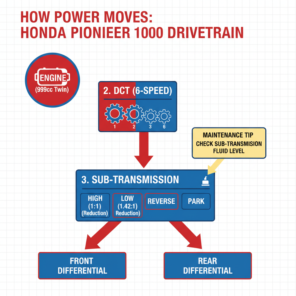  honda pioneer 1000 sub transmission explanation