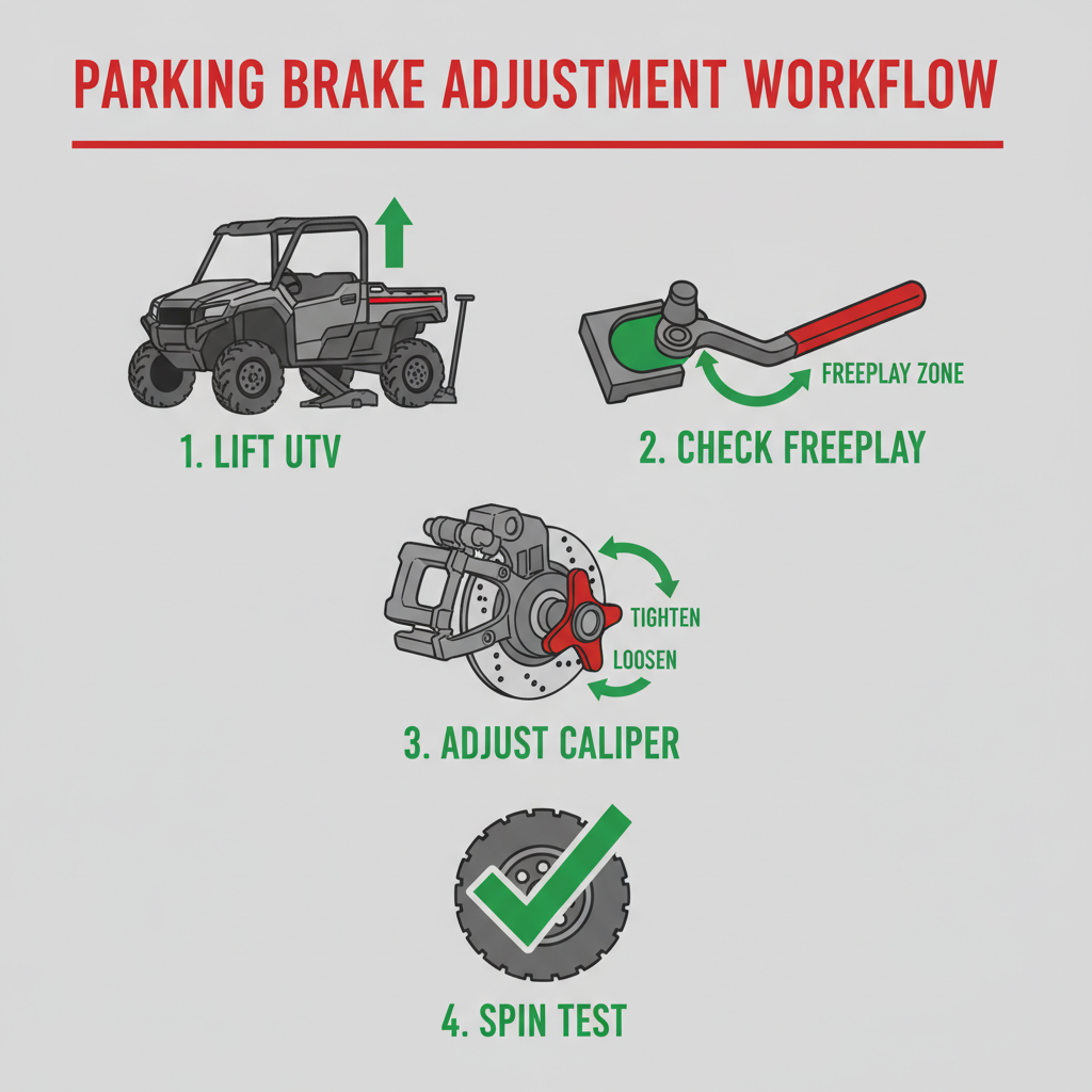  adjusting parking brake honda pioneer 700