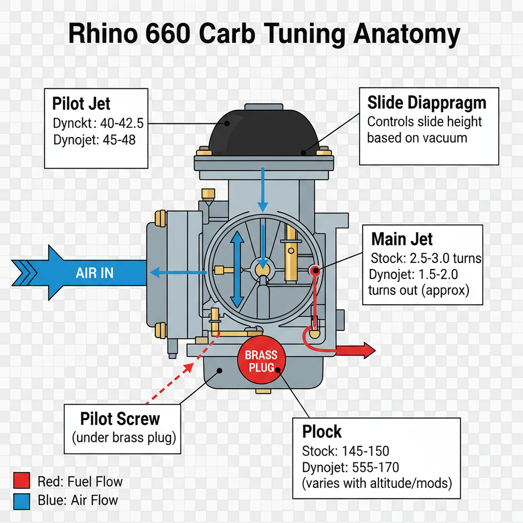  yamaha rhino 660 carb tuning