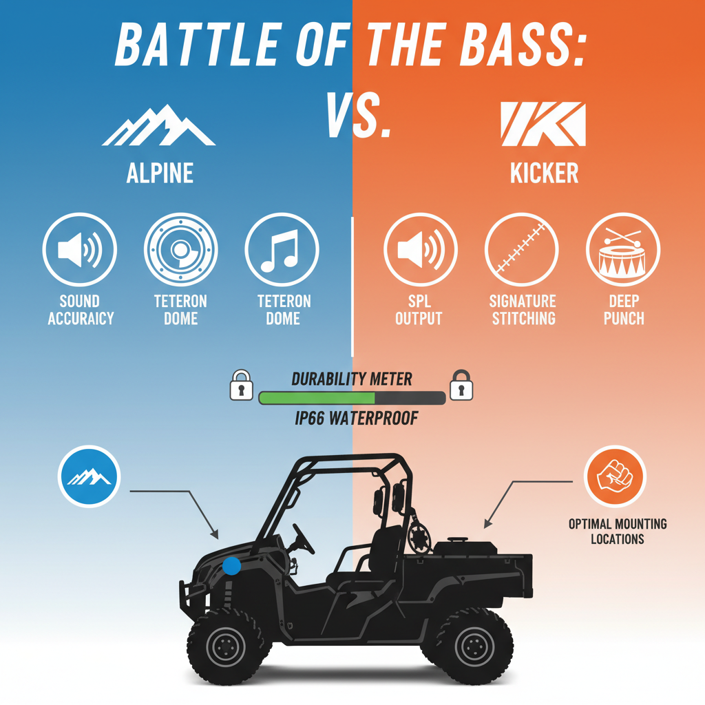  alpine vs kicker utv subwoofer