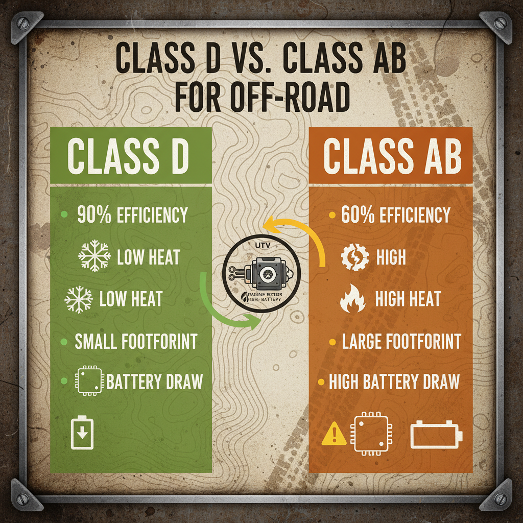  marine amplifier class d vs class ab