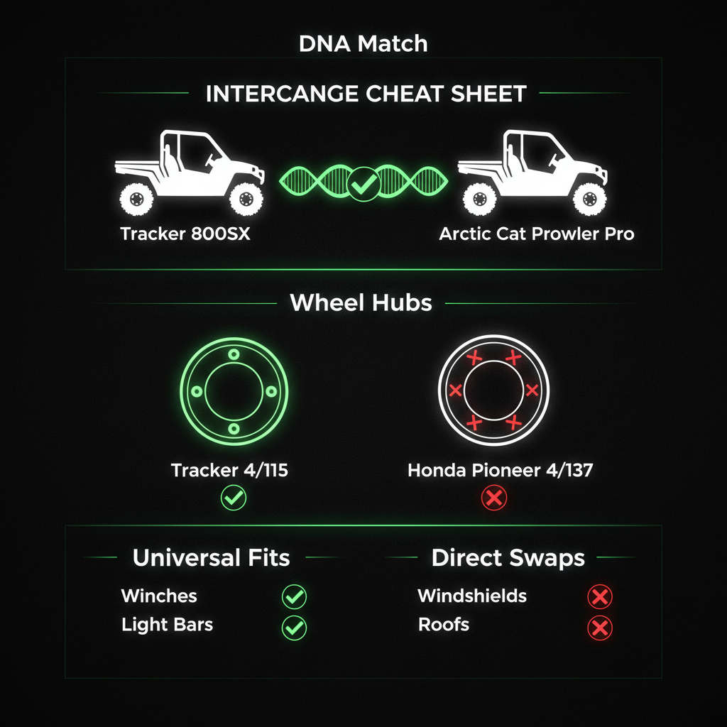 tracker 800sx accessories interchange