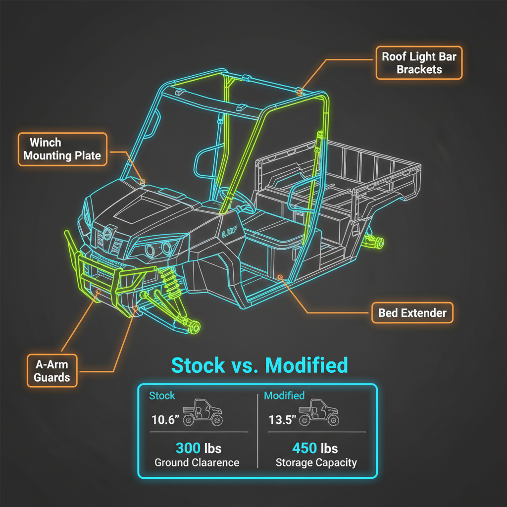 cfmoto uforce 600 accessories