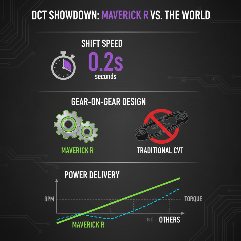  can am maverick r dct transmission
