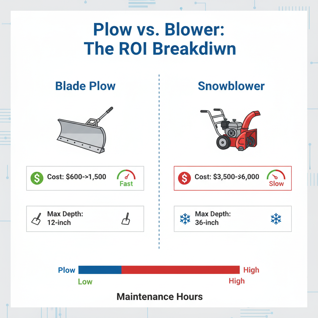  atv plow vs snowblower