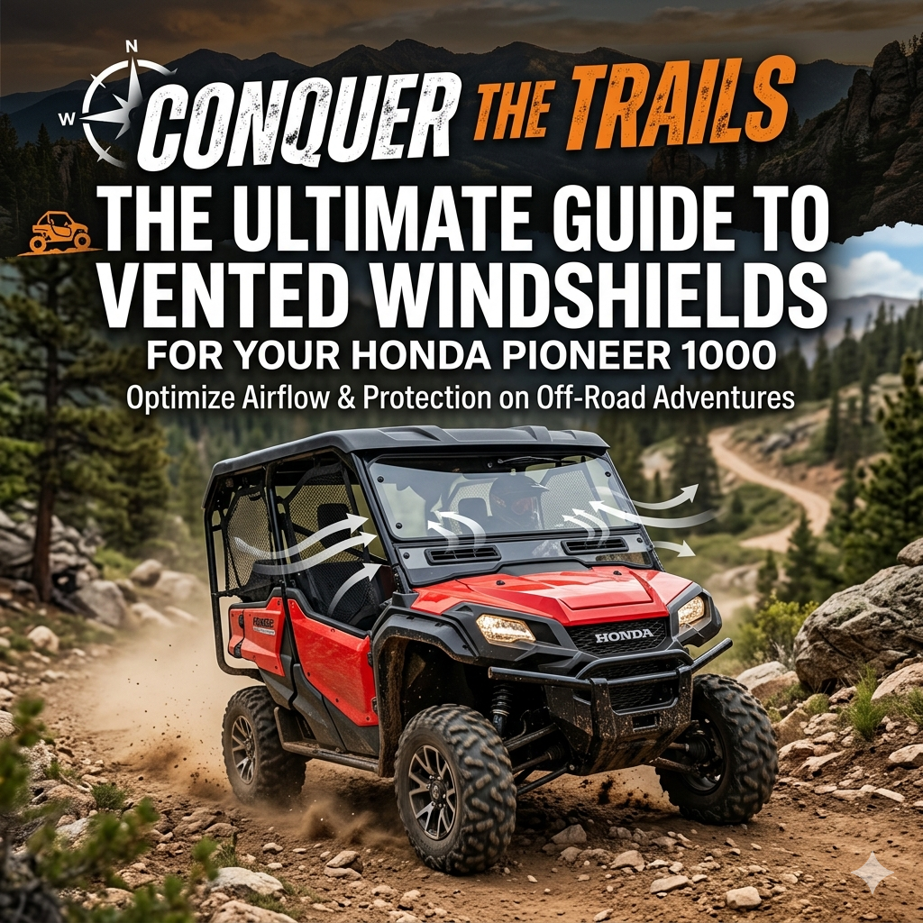 Conquer the Trails: The Ultimate Guide to Vented Windshields for Your Honda Pioneer 1000