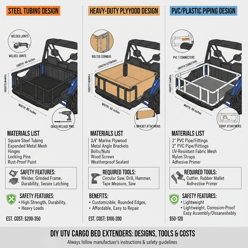  utv cargo bed extender diy