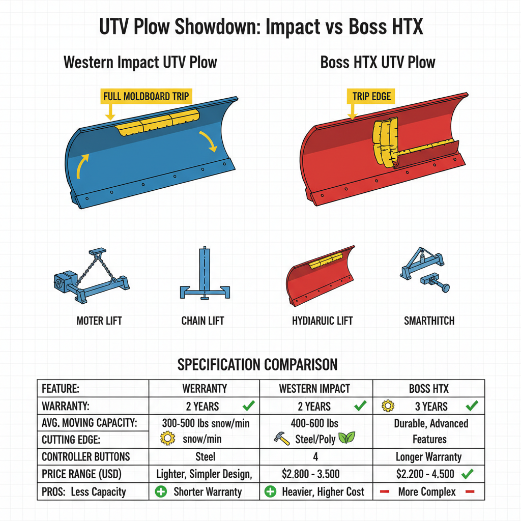  western vs boss utv plow