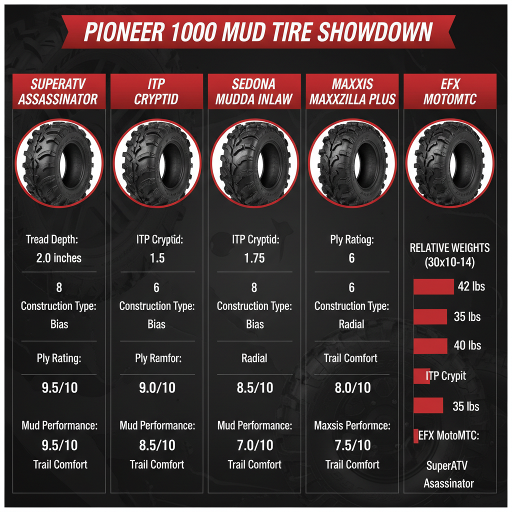  best mud tires for honda pioneer 1000