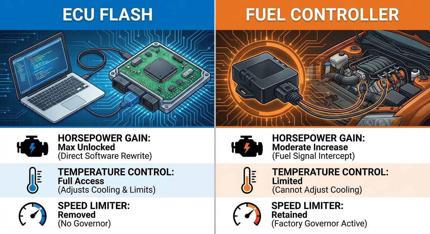 ecu flash vs fuel controller utv
