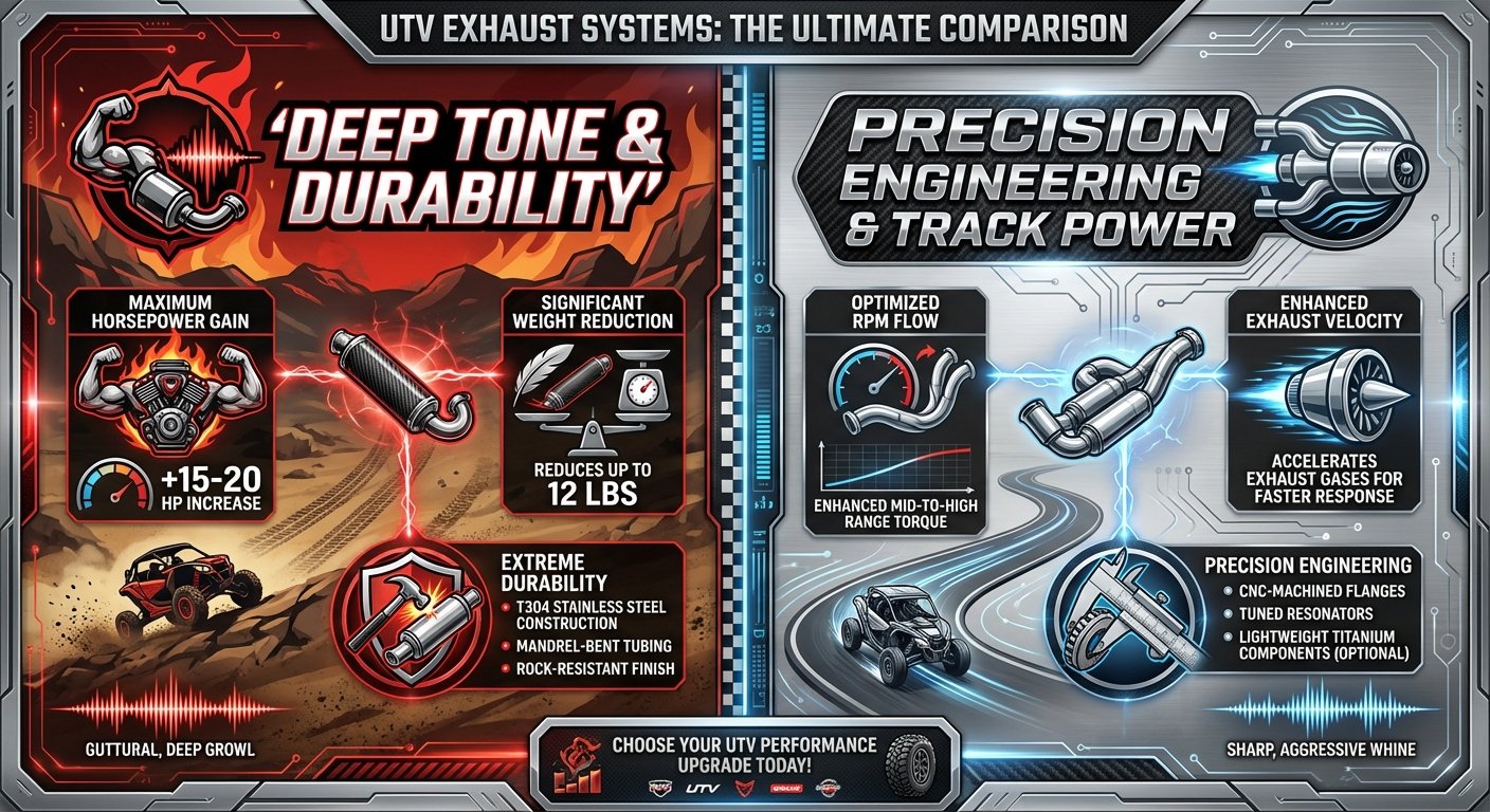 hmf exhaust vs yoshimura utv
