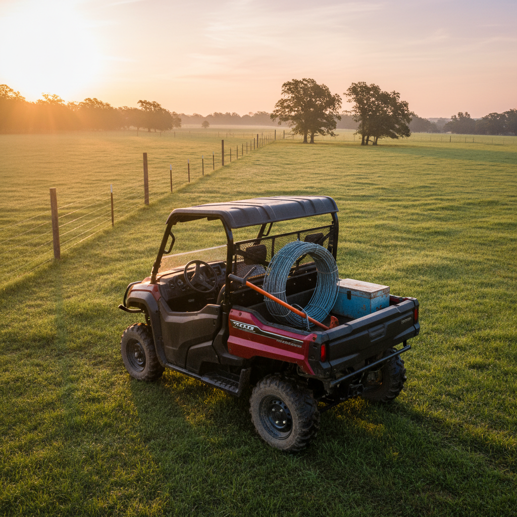 Unrolling the Best UTVs for Fence Building: A Landowner’s Guide