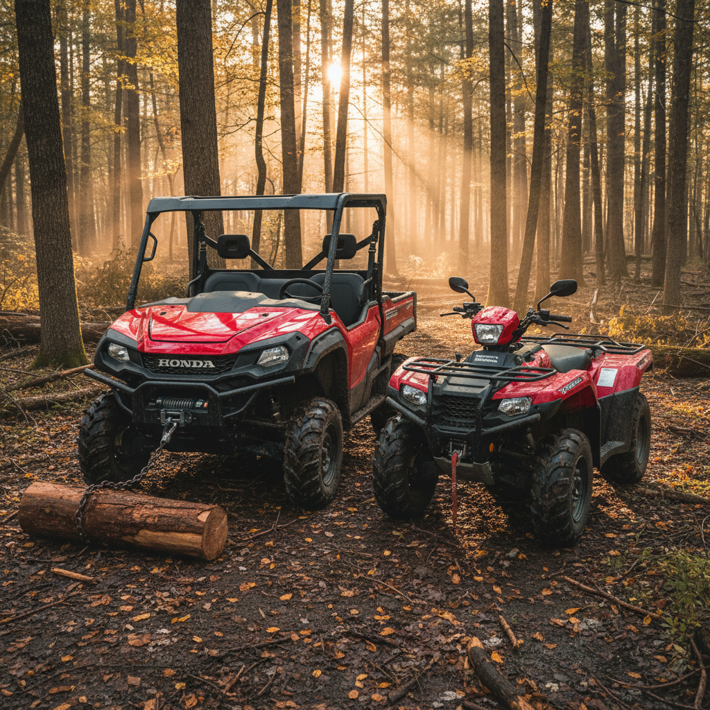 Logzilla Challenge: ATV vs. UTV for Serious Wood Hauling