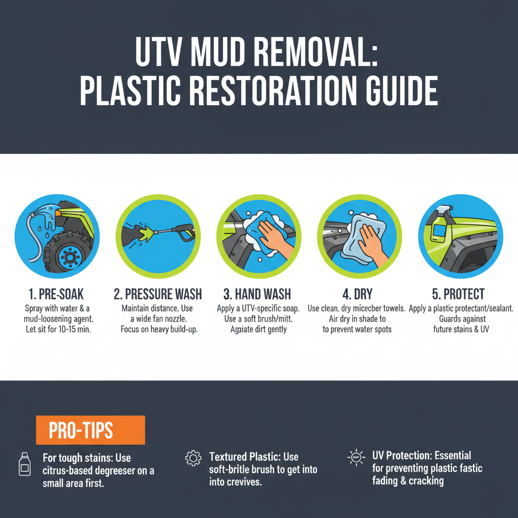  cleaning mud stained utv plastic