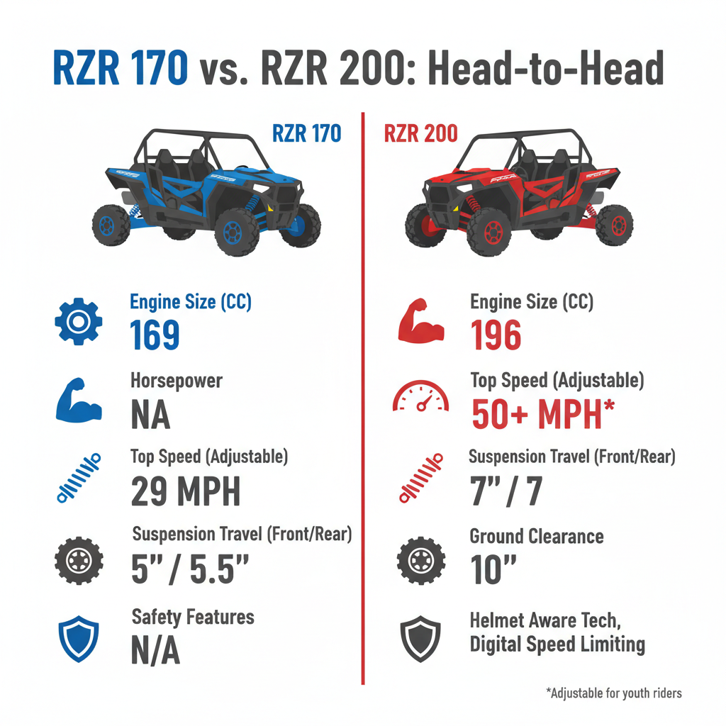  youth rzr 170 vs 200