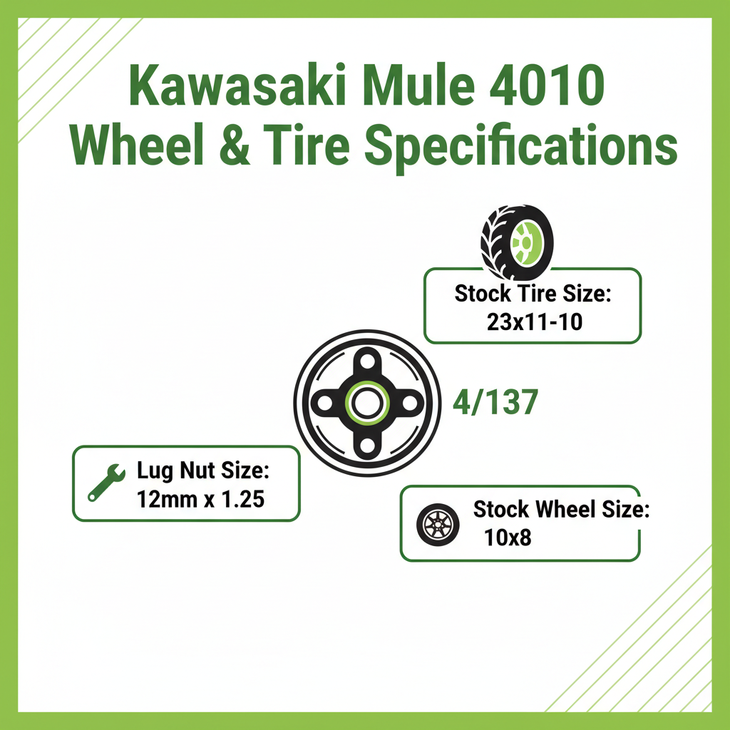  bolt pattern kawasaki mule 4010