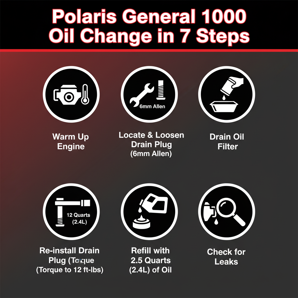 polaris general 1000 oil capacity