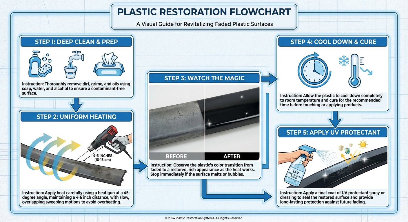  restoring faded atv plastic heat gun