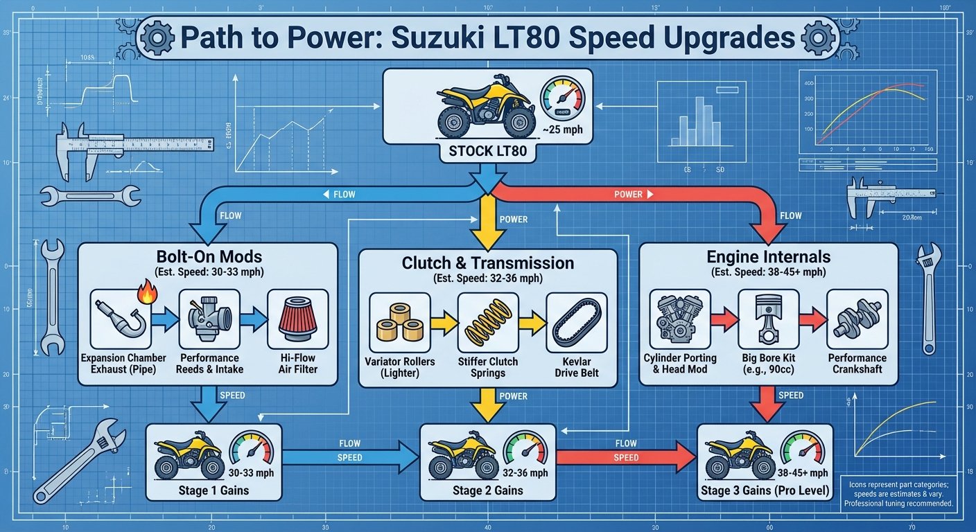 suzuki lt80 top speed upgrade