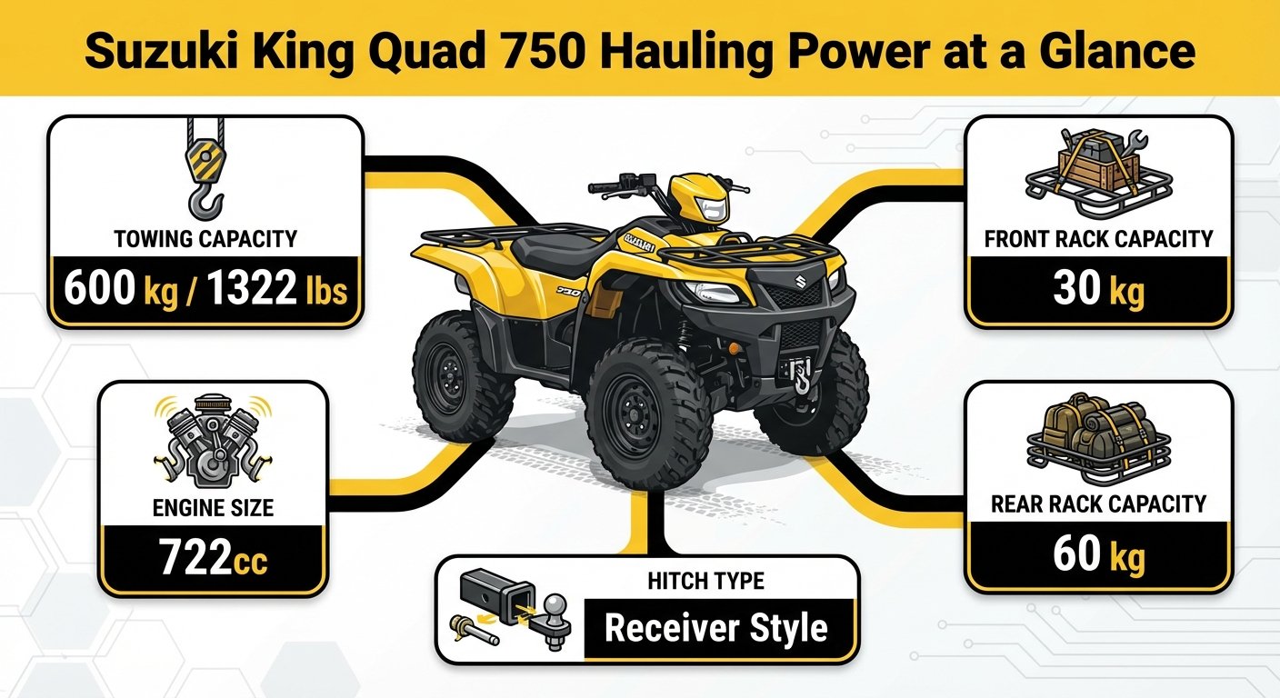  suzuki king quad 750 towing capacity