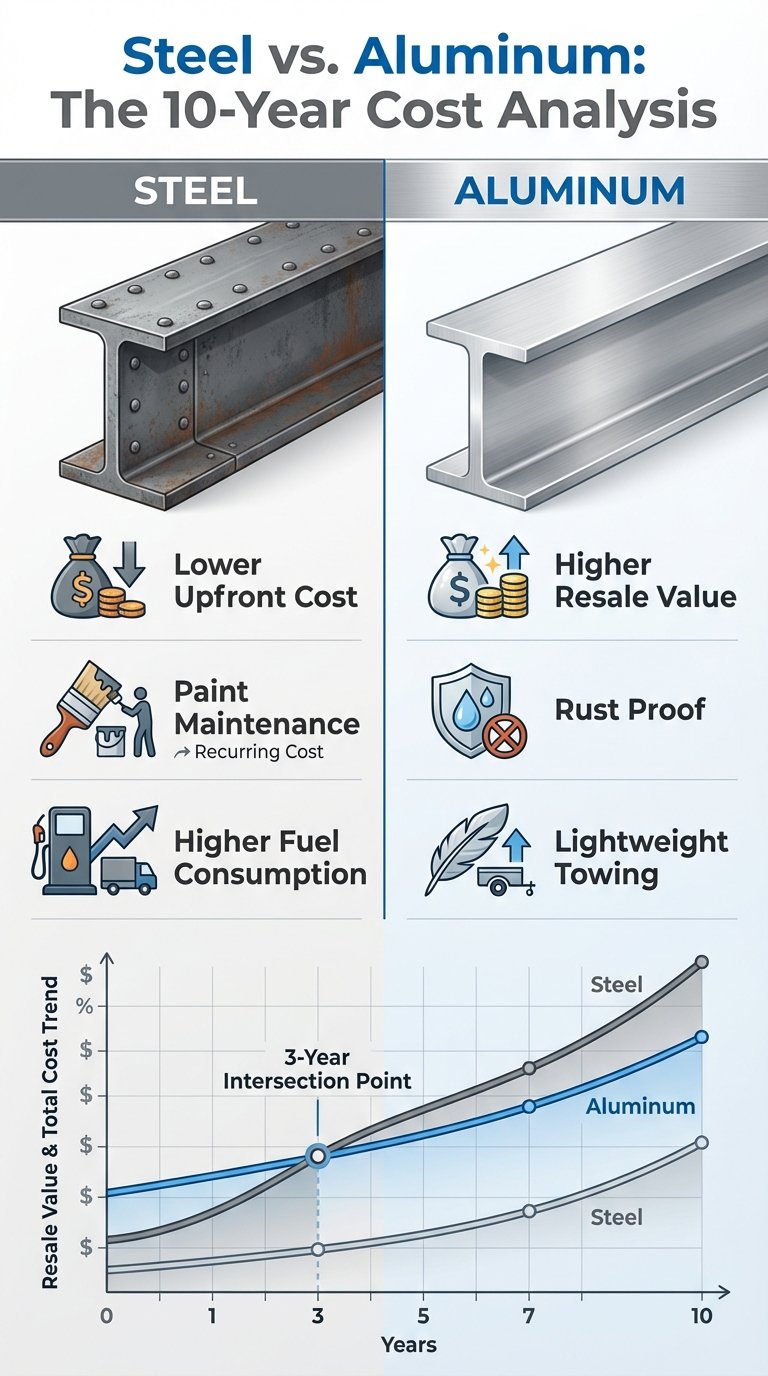  aluminum vs steel trailer for utv