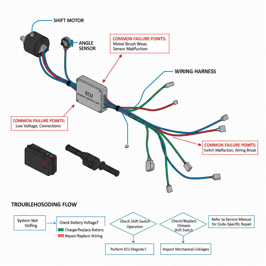  honda rancher 420 electric shift problems