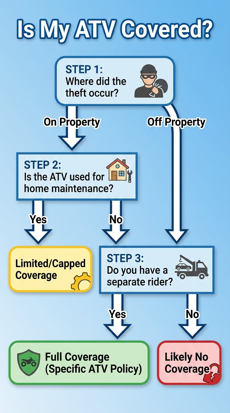 does homeowners insurance cover atv theft