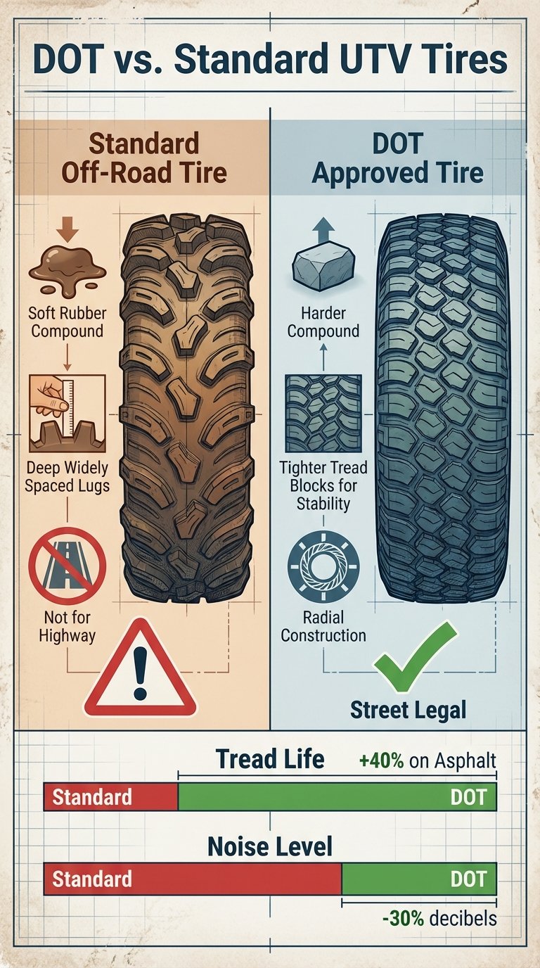  dot approved utv tires for highway use
