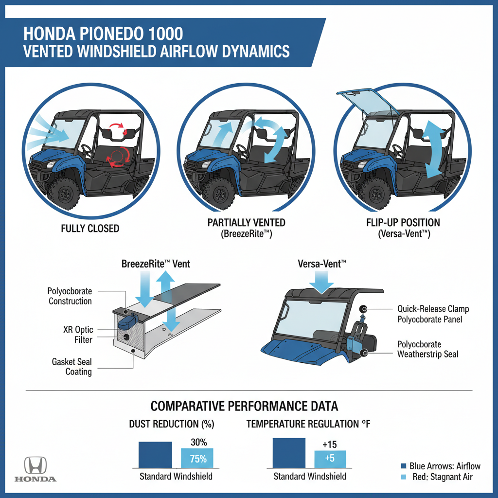  best windshield for honda pioneer 1000 venting