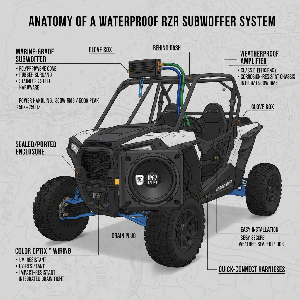  waterproof subwoofer for rzr 1000