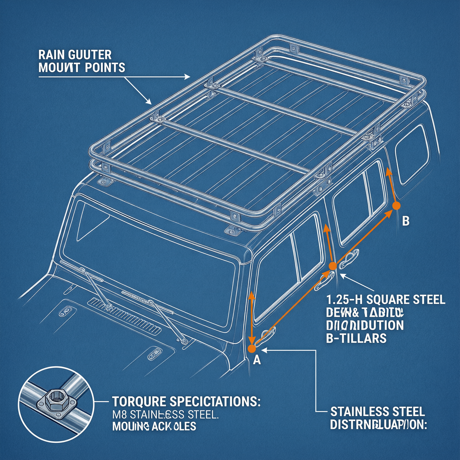 DIY roof rack installation on a mini jeep