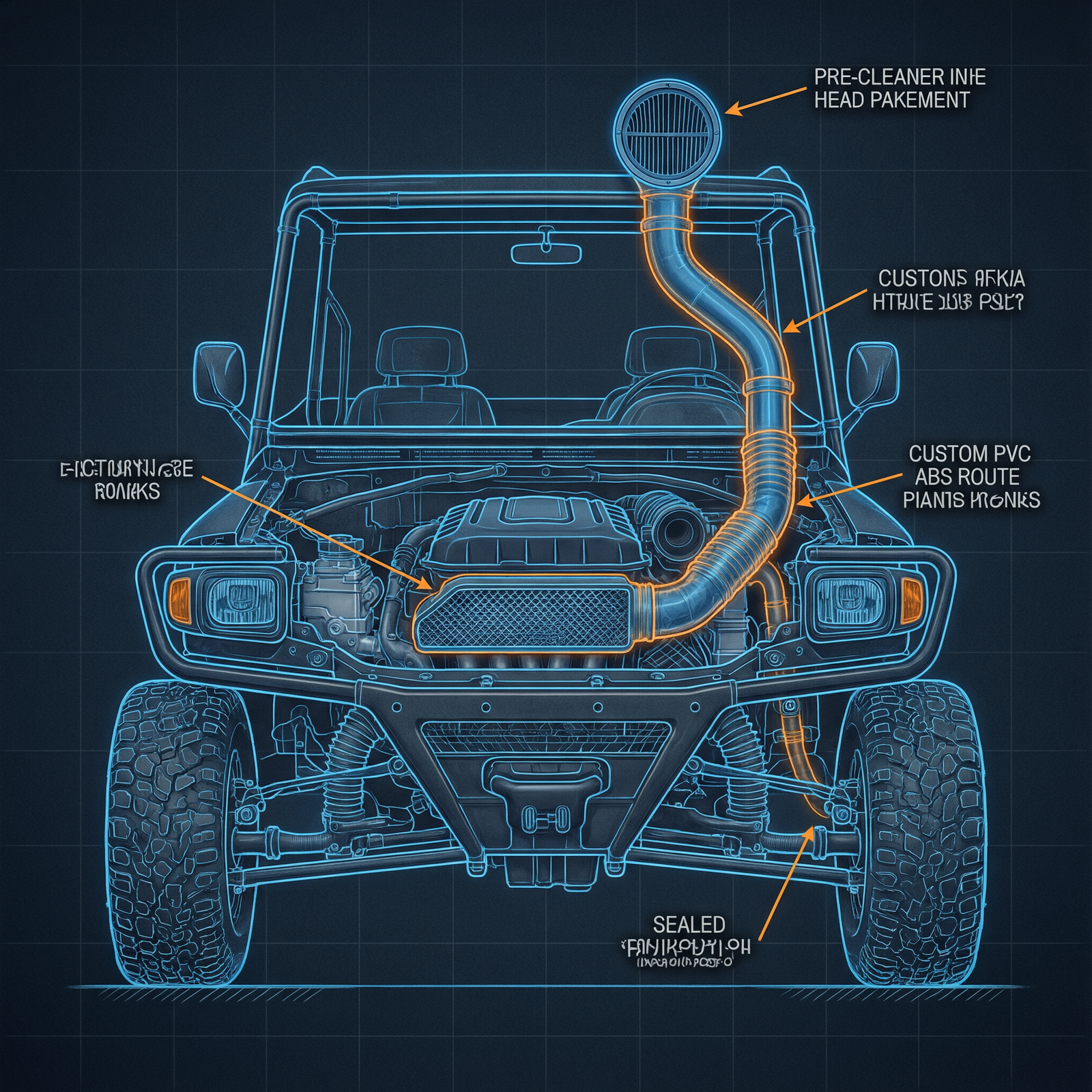 diy snorkel installation for honda off-road vehicles