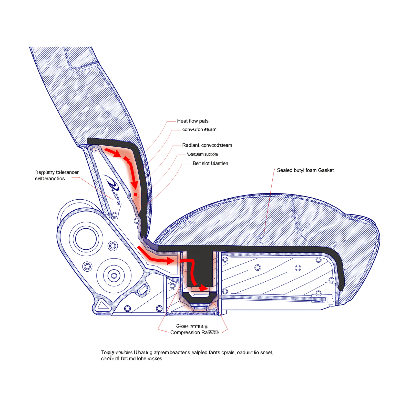  honda pioneer seat belt slot draft blocker