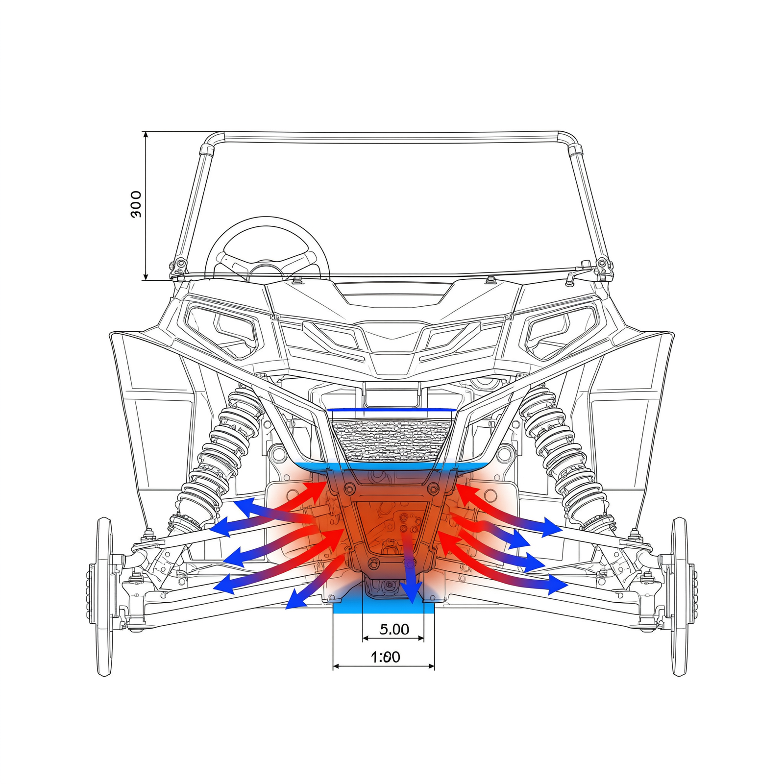  honda pioneer center console insulation kit