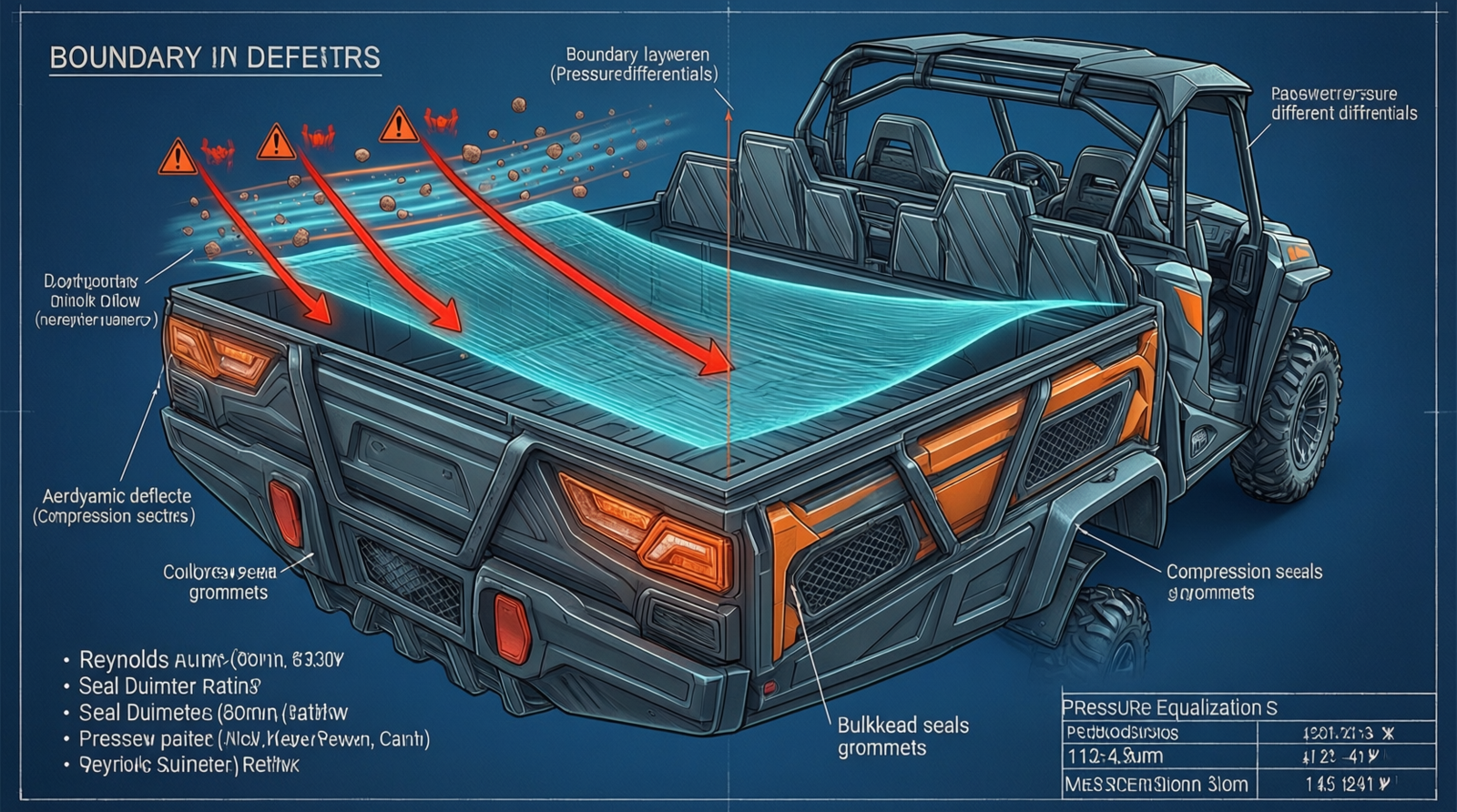 how to prevent trail dust intrusion in UTV cargo