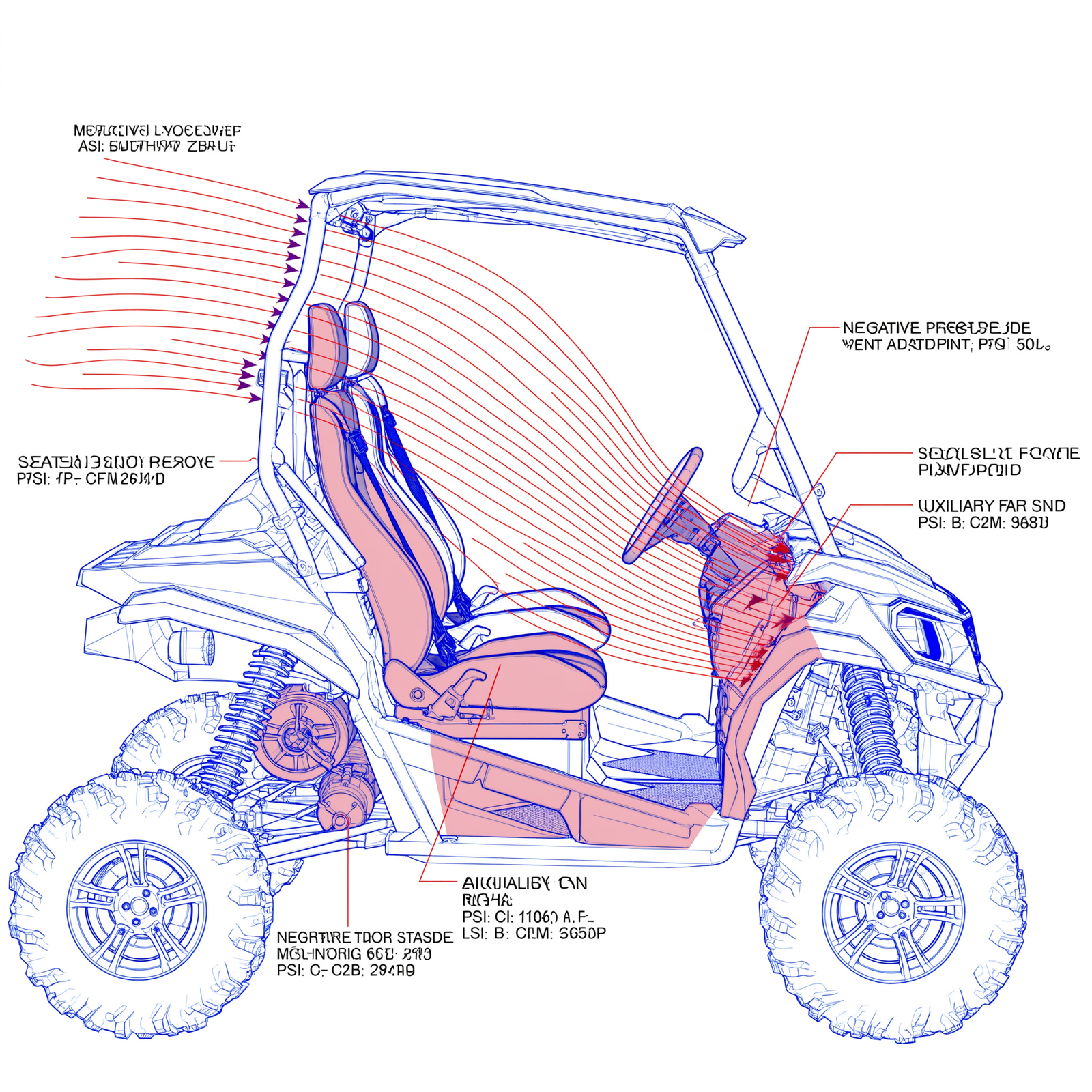  rough country vented full windshield honda pioneer