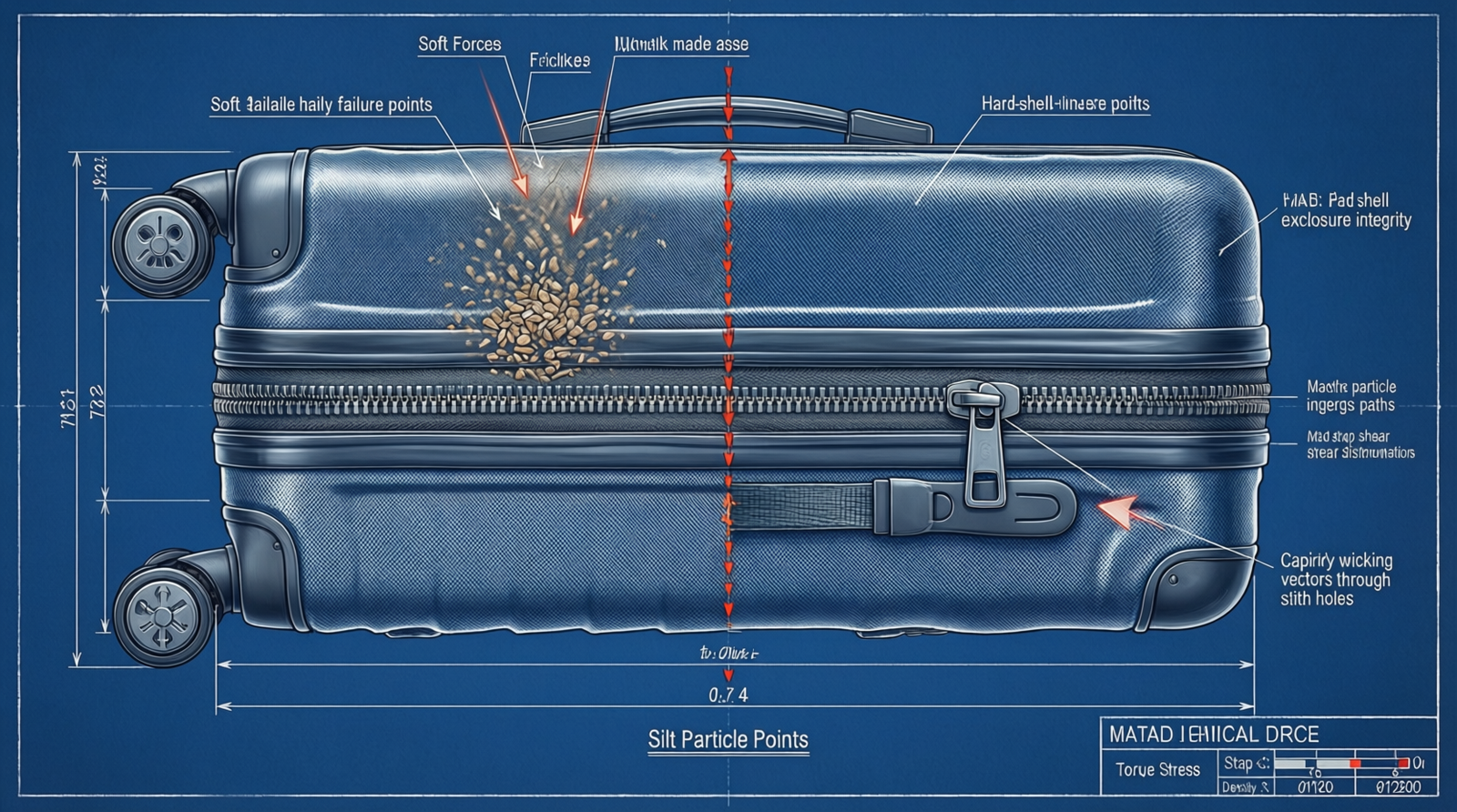 Pelican boxes vs standard zippered luggage on muddy trails