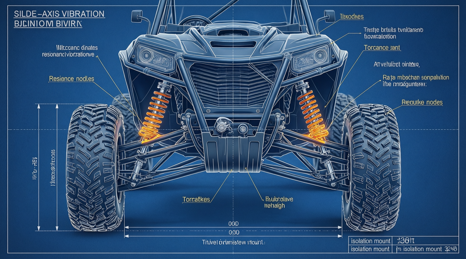 reducing intense trail vibration damage to UTV overland gear