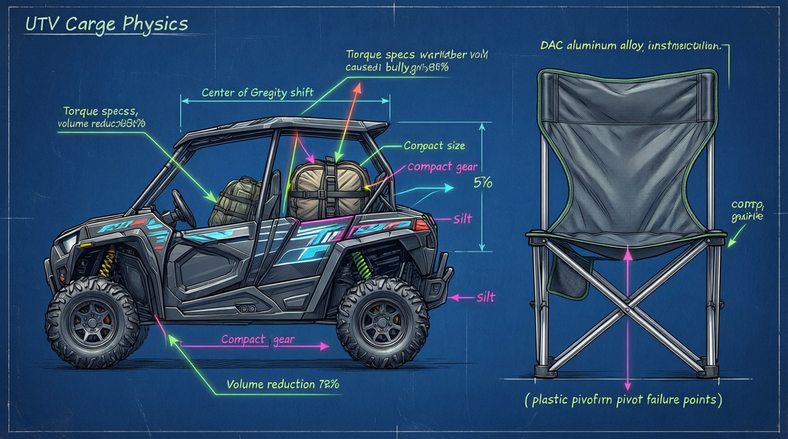 Helinox Chair One vs Tusk camp chair space saving comparison for SxS